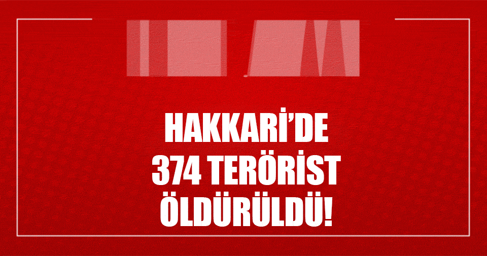 TSK: “Çukurca’da 254, Hakkari’de 374 terörist etkisiz hale getirildi”
