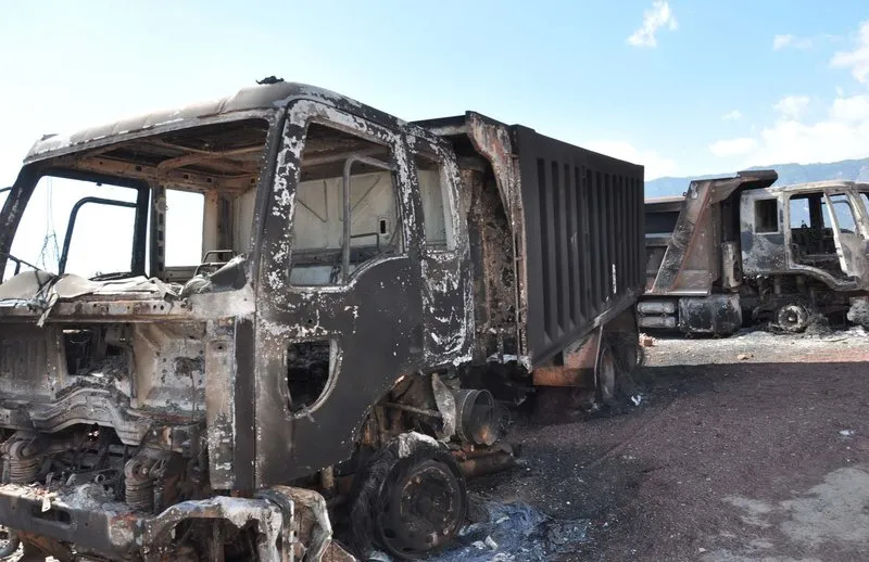 Pkk Lilar Islahiye De Maden Ocagini Kundakladi Son Dakika Haberler