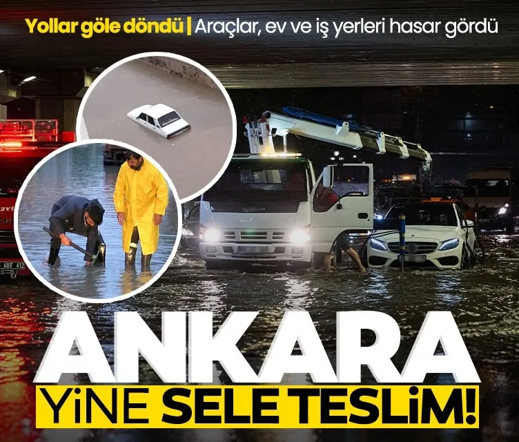 Ankara yine sele teslim oldu