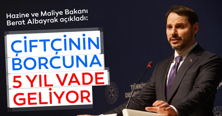 Çiftçinin borcuna beş yıl vade geliyor