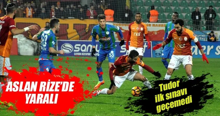 Çaykur Rizespor Galatasaray maç sonucu