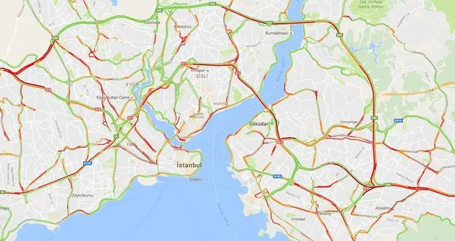 İstanbul Trafik durumu bilgisi Bayram Trafiği 9 Eylül 2016