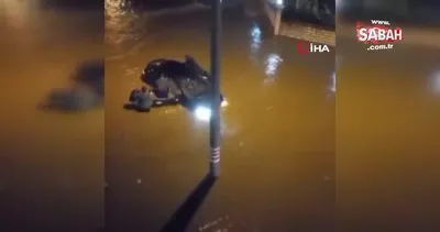 Kocaeli’nde suya gömülen otomobili böyle kurtardılar | Video
