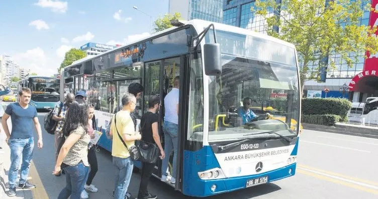 Başkentte bayramda otobüsler ücretsiz