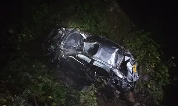Giresun’da yoğun sis kazayı beraberinde getirdi: Otomobil uçurumdan yuvarlandı! 3 ölü, 1 yaralı! #giresun