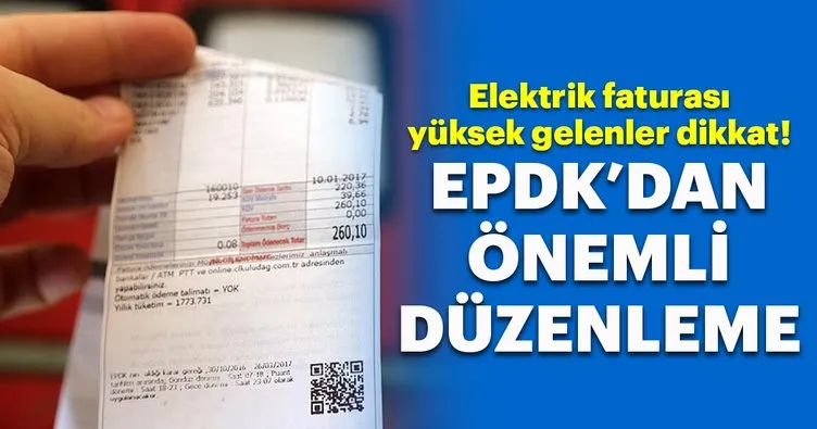 Son dakika... EPDK’dan önemli düzenleme! Elektrik faturası...