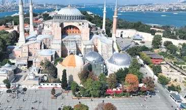 Ayasofya’da tarihi restorasyon başladı