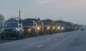Son dakika: Donbas’ta tansiyon yükseliyor: Yüzlerce Rus askeri aracı böyle ilerledi!