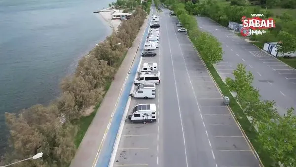 Büyükçekmece ve Beylikdüzü’nde sahili işgal eden karavanlar kaldırıldı | Video