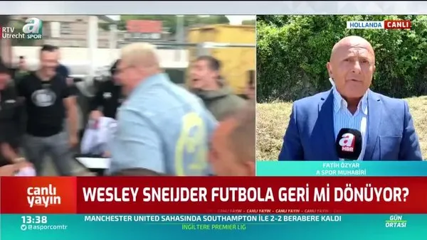 Wesley Sneijder'dan futbola dönüş sinyali