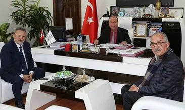 Çetindoğan ve Erdemir’den Başkan Özakcan’a ziyaret