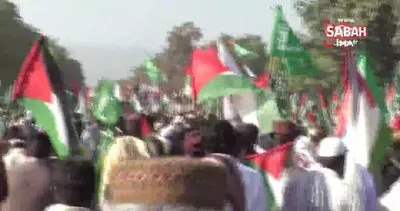 Pakistan’da yaklaşık 1 milyon kişi İsrail’i protesto etti | Video