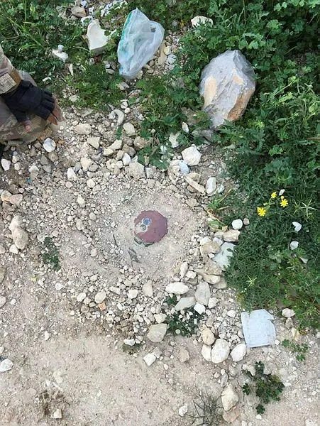 Afrin'de terör örgütünün eğitim alanı bulundu