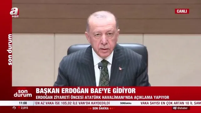 SON DAKİKA: Başkan Erdoğan kritik BAE ziyareti öncesi açıklamalarda bulundu