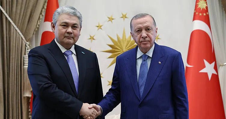 Başkan Erdoğan ile Kazakistan Dışişleri Bakanı Koşerbayev bir araya geldi
