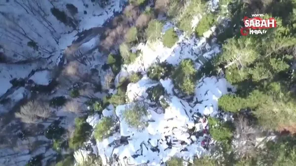 Uludağ'da kaybolan dağcılar için drone ile arama yapıldı