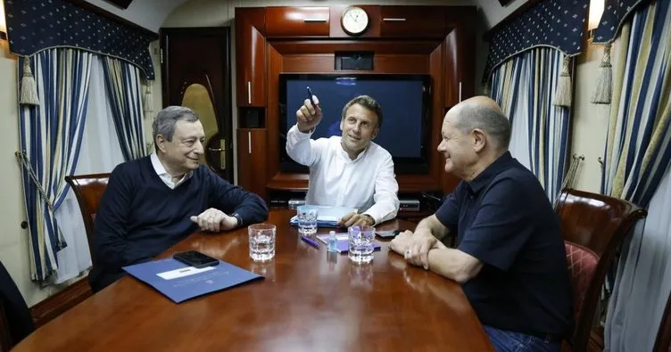 Macron, Scholz ve Draghi’den Kiev’e ziyaret