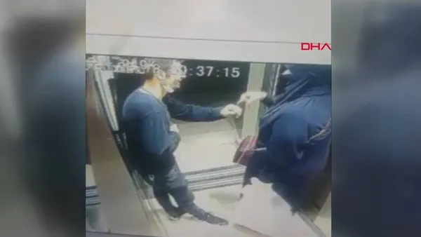 Son dakika haberi | Asansörde taciz rezaleti! Kadının kalçasına dokunan sapık kameraya yakalandı! | Video