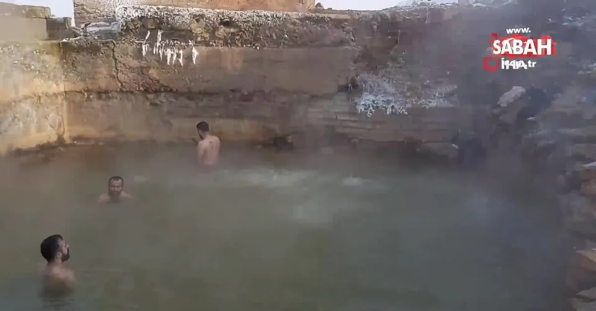 bitlis te eksi 15 derece sogukta sicak kaplica keyfi video