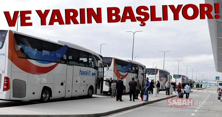HAVAİST,  Otogar-İstanbul Havalimanı seferlerine yarın başlıyor