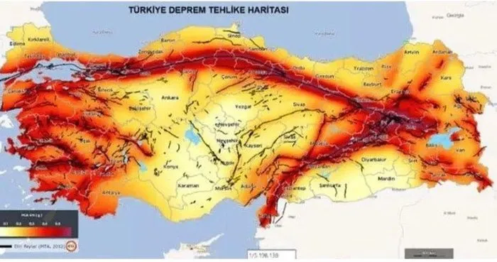 KUZEY ANADOLU FAY HATTI GEÇEN İLLER | 2023 MTA diri fay hattı haritası ile Kuzey Anadolu Fay Hattı hangi illerden/ilçelerden geçiyor?