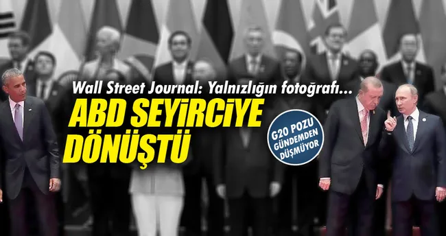 WSJ’den Obama’ya eleştiri: Bu yalnızlığın fotoğrafı!