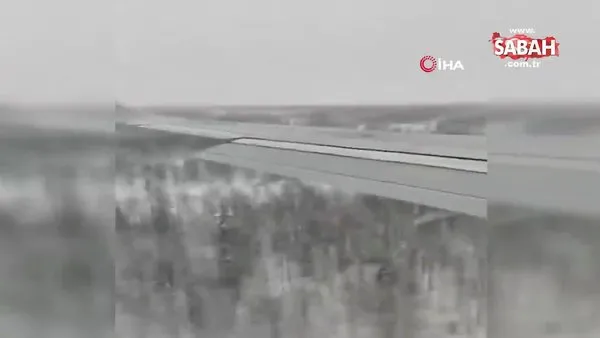 Rus yolcu uçağının kuyruğu piste çarptı, o anlar kamerada | Video