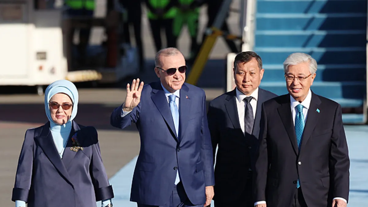 Resmi törenle karşılandı: Başkan Erdoğan, Kazakistan'da
