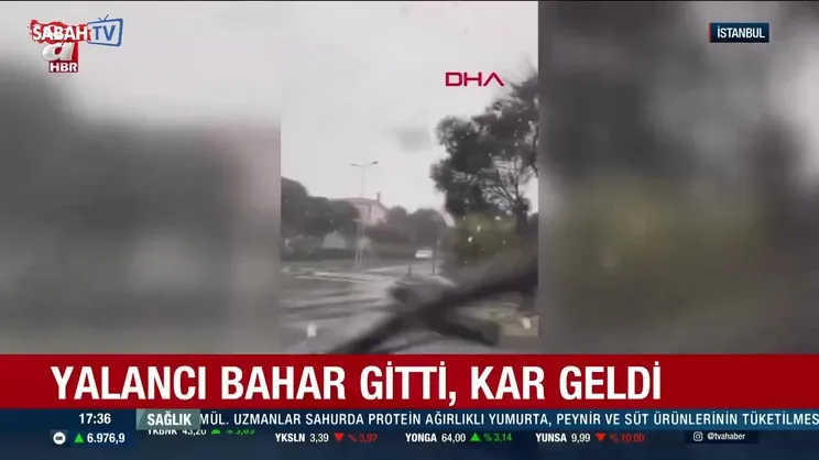 İstanbul'da kar sürprizi!