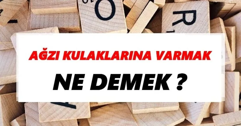 agzi kulaklarina varmak ne demek tdk ya gore agzi kulaklarina varmak sozluk anlami nedir tdk anlami haberleri