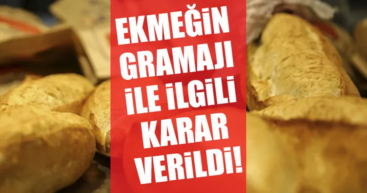 Ekmek ile ilgili önemli düzenleme