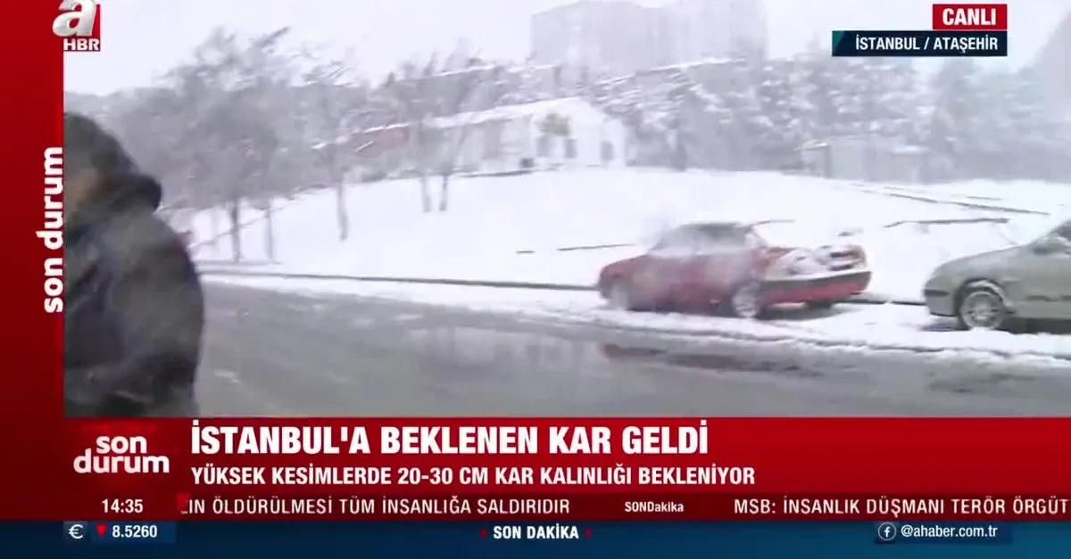 istanbul da kar yagisi devam ediyor meteoroloji nin kar yagisi uyarisi sonrasi sehir beyaza burundu video videosunu izle son dakika haberleri