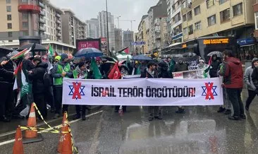 İstanbul’da Şehitlere saygı Gazze’ye destek yürüyüşü