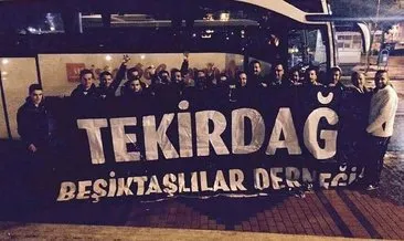 Dinamo Kiev - Beşiktaş maçı için Tekirdağ’dan destek