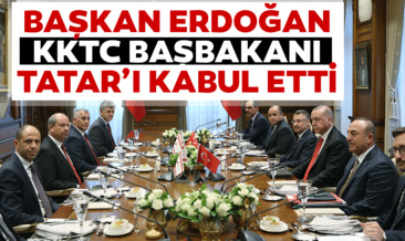 Başkan Erdoğan KKTC Başbakanı Ersin Tatar’ı kabul etti