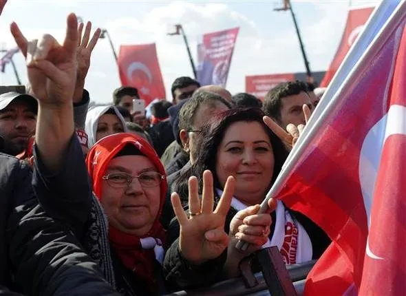 MHP’nin Yenikapı mitinginden kareler