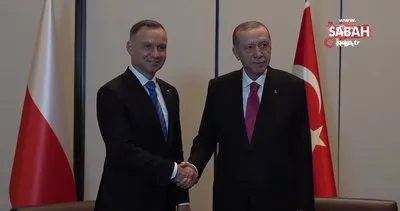 Başkan Erdoğan, Polonya Cumhurbaşkanı Duda ile görüştü | Video