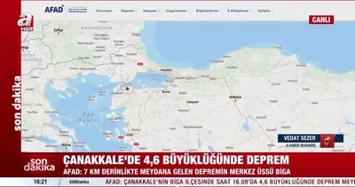 SON DAKİKA: Çanakkale’de 4.6 büyüklüğünde deprem! | Video