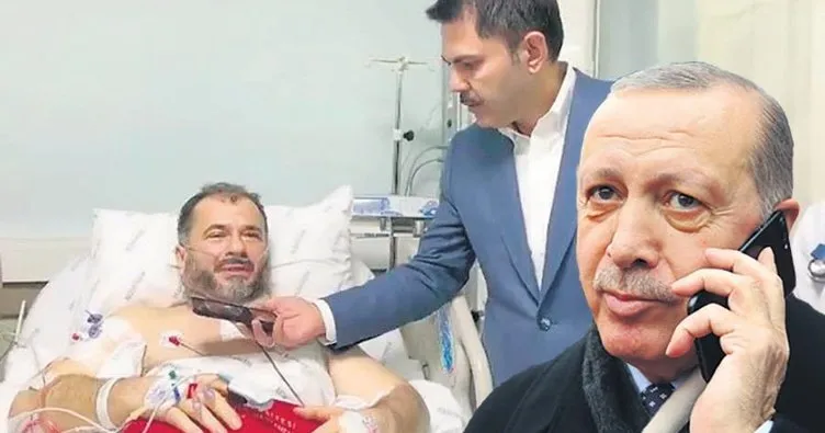 Başkan Erdoğan, saldırıya uğrayan imamla görüştü: Geçmiş olsun Galip hocam