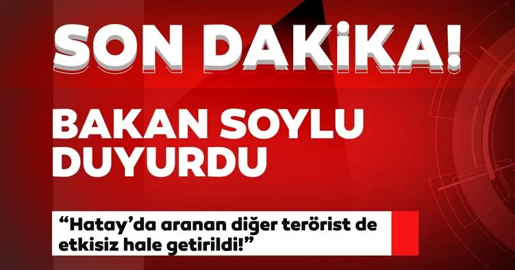 Son dakika: İçişleri Bakanı Soylu, İskenderun'daki patlamayla ilgili 2 teröristin etkisiz hale getirildiğini bildirdi