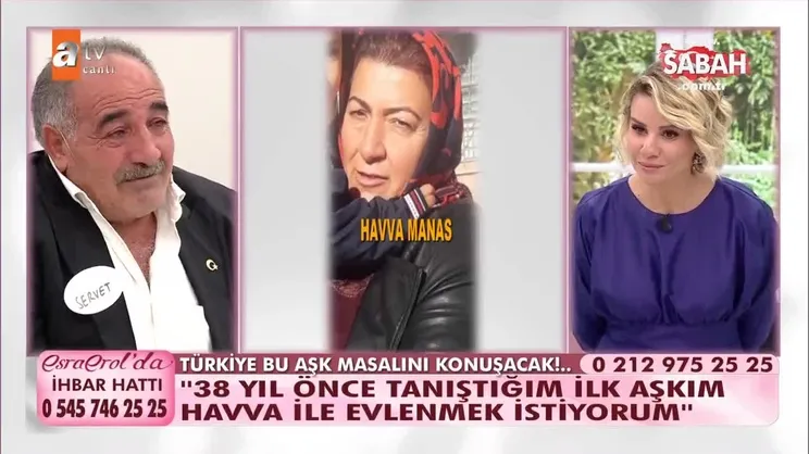 Esra Erol’da film gibi hikaye! 38 yıllık büyük aşıkları Esra Erol kavuşturdu! | Video