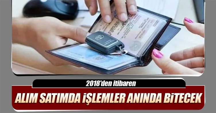 Araç ruhsatını noterler verecek