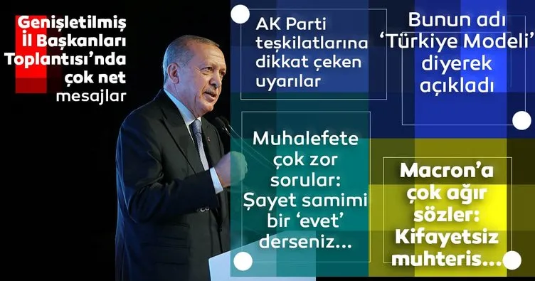 Son dakika: Başkan Recep Tayyip Erdoğan’dan AK Parti Genişletilmiş İl Başkanları Toplantısı’nda flaş açıklamalar
