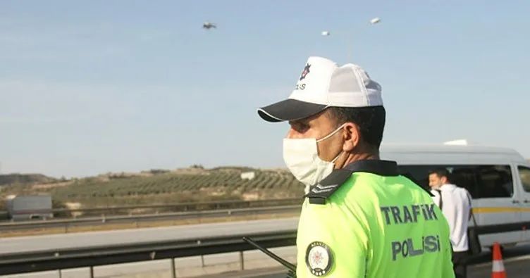 Adana’da helikopterli ’maske’ denetimi
