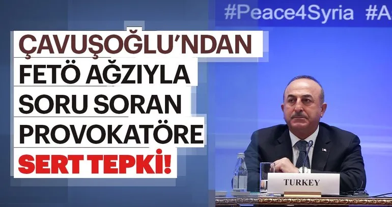Çavuşoğlu’ndan FETÖ ağzıyla konuşan gazeteciye sert tepki!