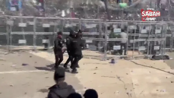 Diyarbakır'da terör yandaşlarından polise saldırı | Video