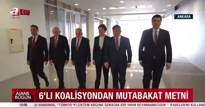 Mutabakat Metni’ni duyuran 6’lı koalisyondan tartışılan vaatler: Kayyum, KHK, Kanal İstanbul… | Video
