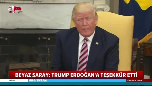 ABD Başkanı Trump'tan Cumhurbaşkanı Erdoğan'a teşekkür | Video