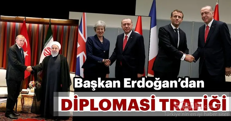 Başkan Erdoğan liderleri kabul etti.