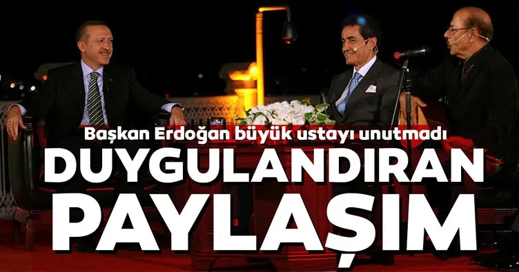 Başkan Erdoğan büyük usta Neşet Ertaş’ı unutmadı